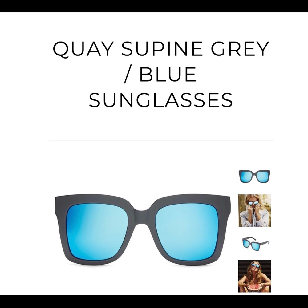 Quay Grey/Blue Sunglasses brand new.